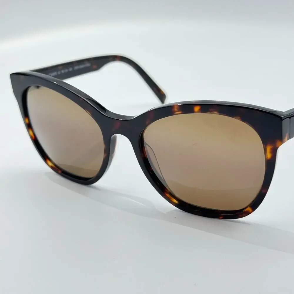 Maui Jim Sunglasses Alulu STG-BG MJ878-10 Dark Tortoise Cat Eye Bronze Polarized